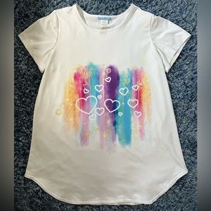 Girls hearts and colors t-shirt
